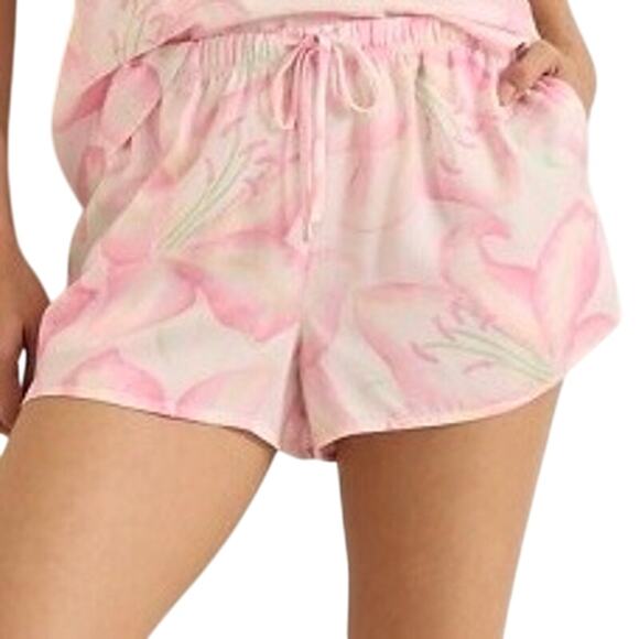 Tommy Bahama Pink Rose Mist Floral Pajama Sleep Shorts Size Small - Picture 2 of 14